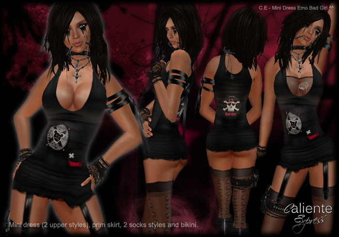 C.E - Mini Dress Emo Bad Girl ^^