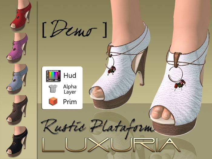 ! Luxuria Shoes - Rustic Plataform [DEMO]
