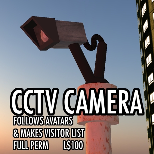 CCTV Camera - full perm - follows avs and makes visitor list
