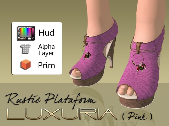 ! Luxuria Shoes - Rustic Plataform (Pink)