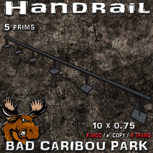 Handrail : 10 x 0.75 - module - SKATEPARK