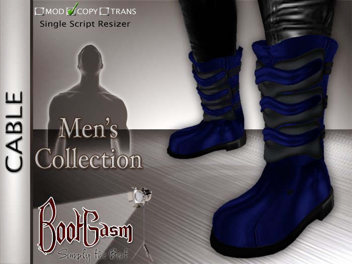 Bootgasm Cable Men's Boots Blue