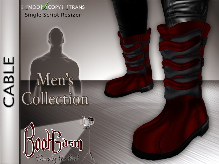 Bootgasm Cable Men's Boots Red
