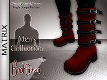 Bootgasm Matrix Men's Biker Boots Red