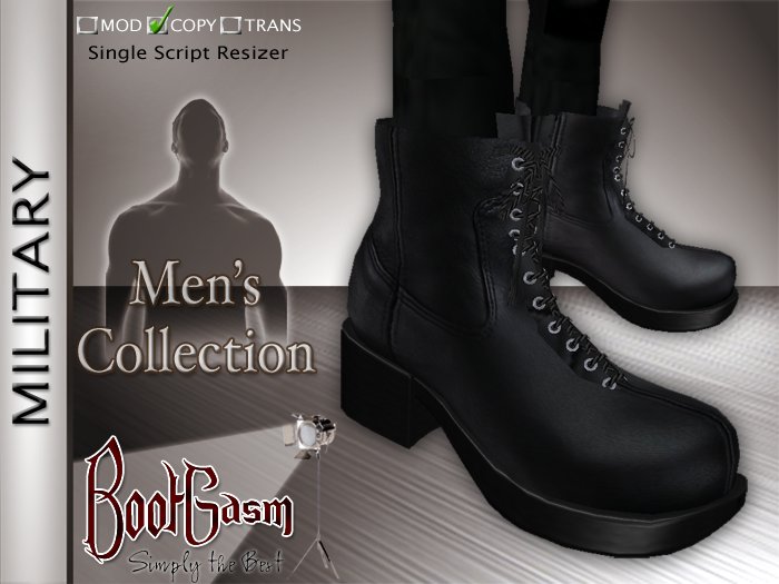 Bootgasm Military Men's Boots Black