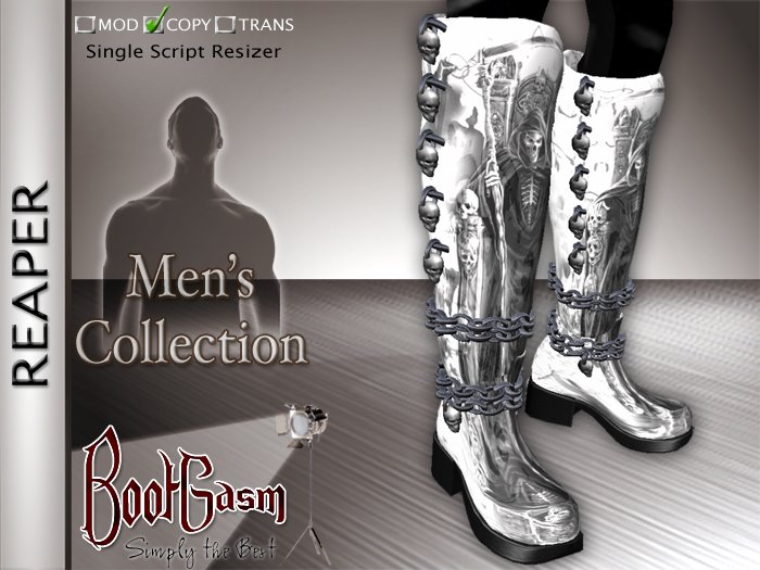 Bootgasm Reaper Men's Boots White
