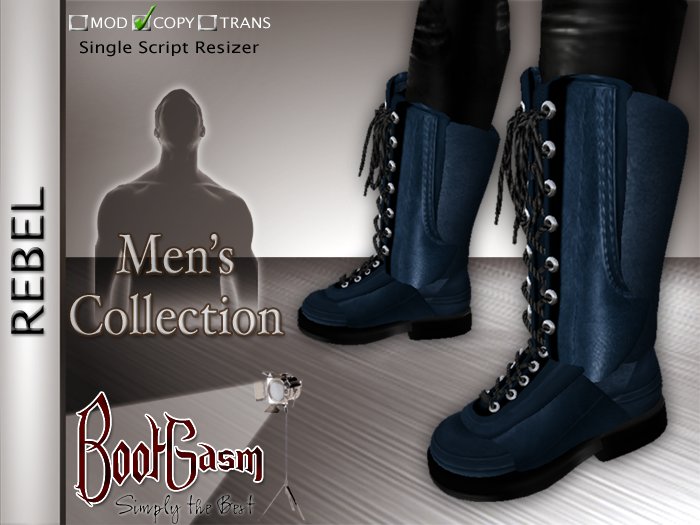 Bootgasm Rebel Men's Boots Blue