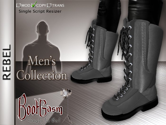 Bootgasm Rebel Men's Boots Grey
