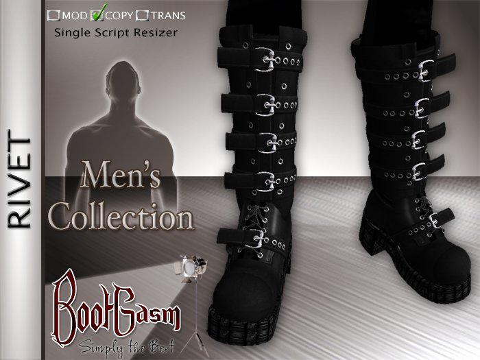 Bootgasm Rivet Men's Boots Black