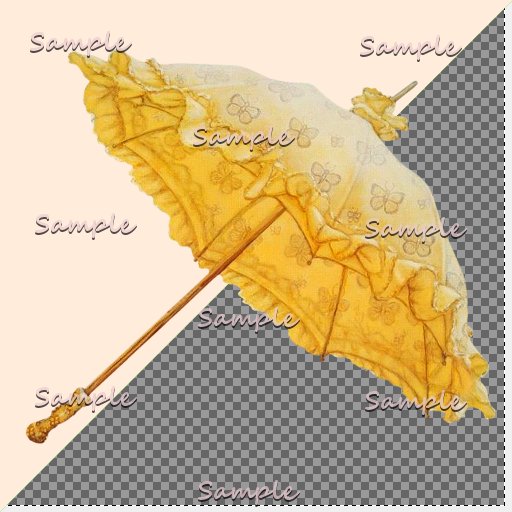yellow umbrella texture TGA FULL PERM