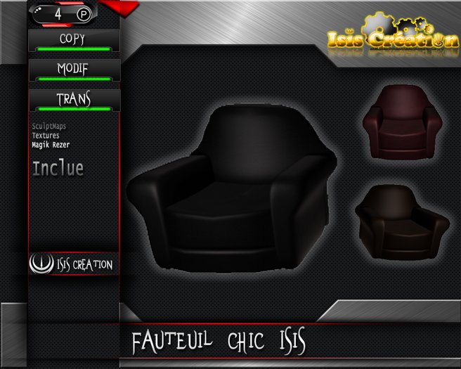 Fauteuil Chic Isis Full Perm