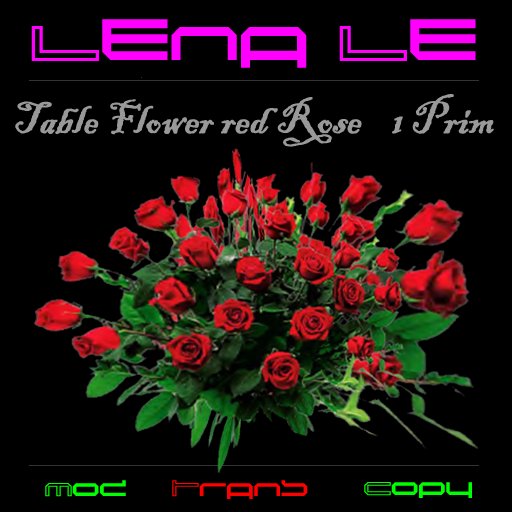 Table Flower red Rose