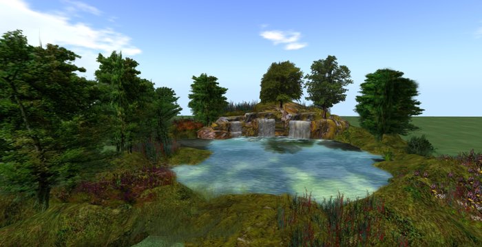 Natural Landscapes Country Lake & Waterfall Complete