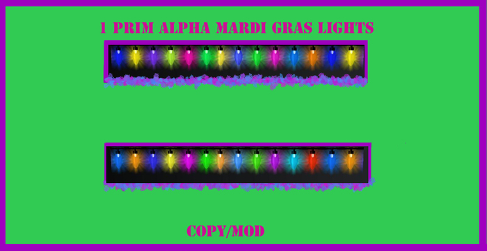animated mardii gras  lights