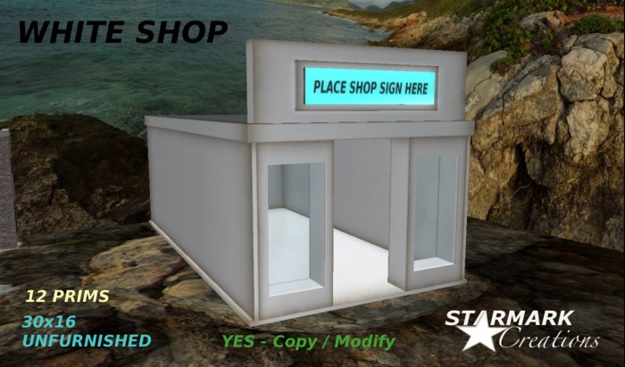 White shop from STARMARK CREATIONS -- promo price --