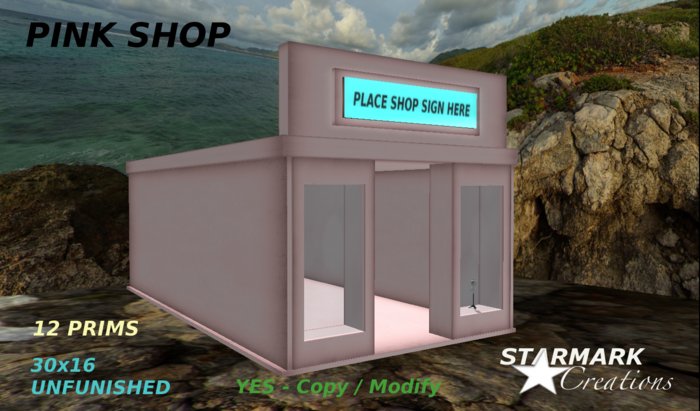 Lovely pink shop from STARMARK CREATIONS -- promo price --