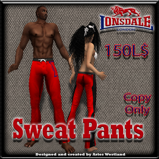 Lonsdale Sweat Pants Red