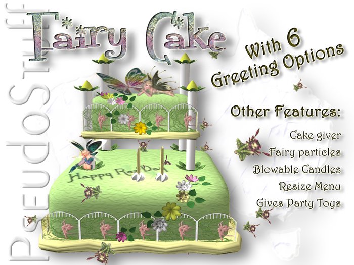 CAKE - Fairy Cake - Green