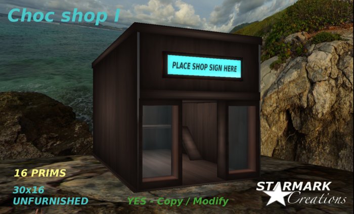 Low prim Choc shop I from STARMARK CREATIONS -- promo price --