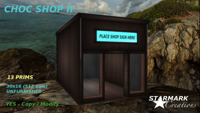 Low prim Choc shop II from STARMARK CREATIONS -- promo price --
