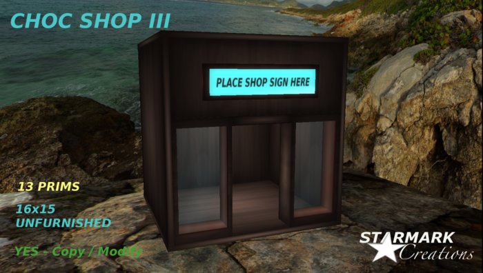 Low prim Choc shop III from STARMARK CREATIONS -- promo price --
