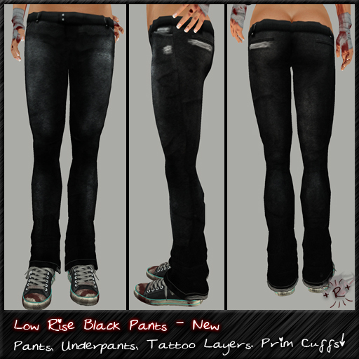 ++ Randomocity ++ Low Rise Pants - Black - New
