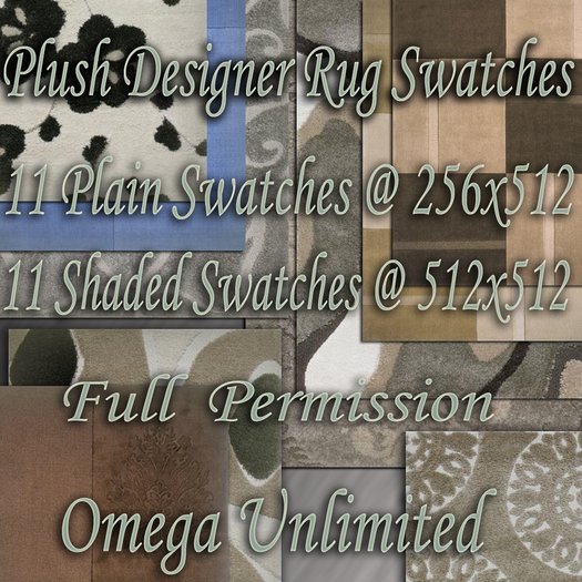 Plush Designer - Rug Swatches (BOXED)