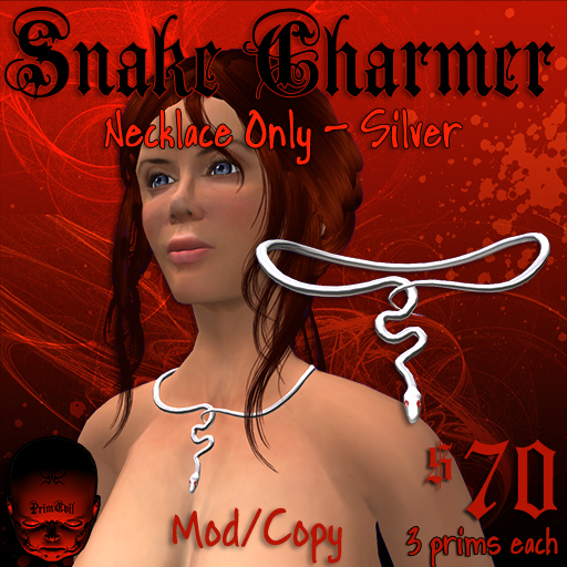 PrimEvil: Snake Necklace Female Silver