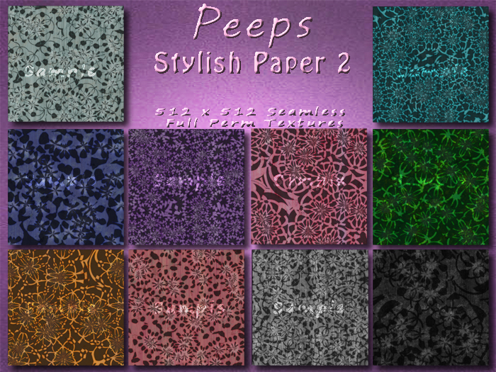 Peeps Textures Stylish Paper 2