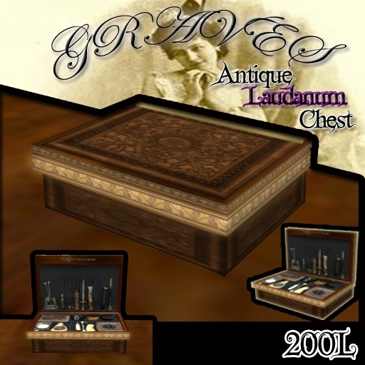 Graves Antique Laudanum Chest 