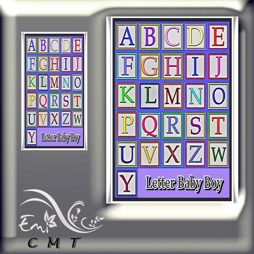 Texture Letter Baby Boy