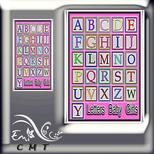 Texture Letter Baby Girl