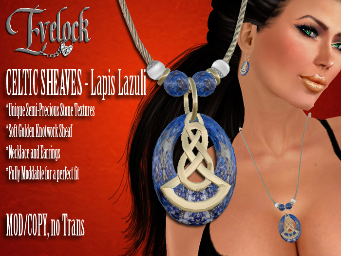 Evelock Celtic Sheaves - Lapis Lazuli