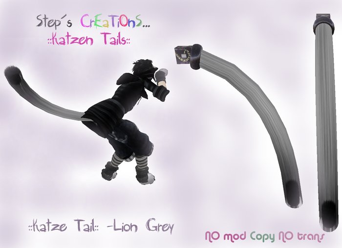 ::Katze Tail::-Lion /Grey