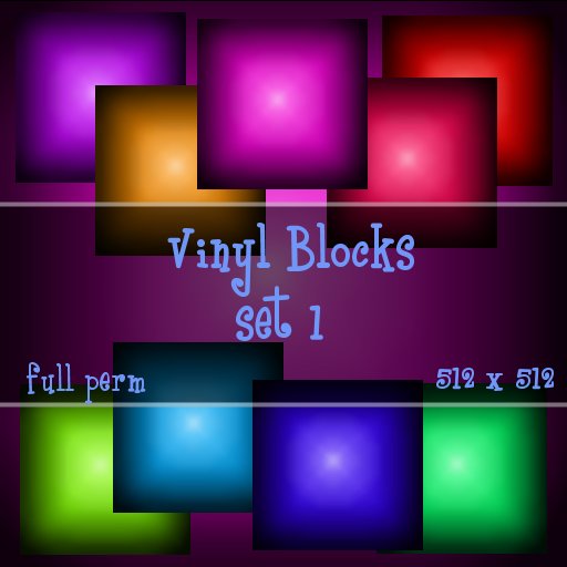 Vinyl Blocks  **Half Price**