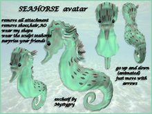 SEAHORSE avatar just wear shape + sculpt (go up + down)