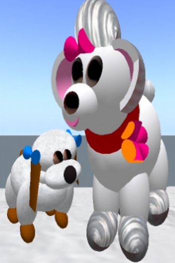 Dogs are Pets (2 white dogs)