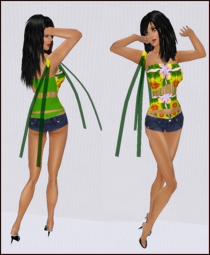 :::HAUS**OF**GAGA::: Floral Green Reef