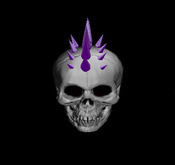 Skull Candy Spikes Purple chrome 
