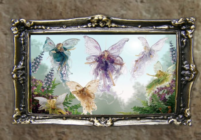 Garden Gathering Fairies Portrait