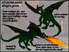 DRAGON avatar green just wear and move with arrows