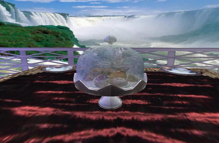 Silver Cake Dish Crystal Lid 3
