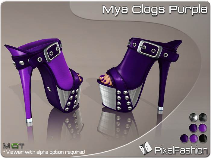 :)(: Mya Clogs Purple