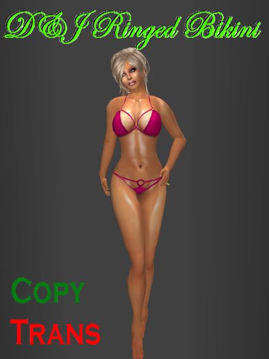 D&J Ringed Bikini Pink (boxed)