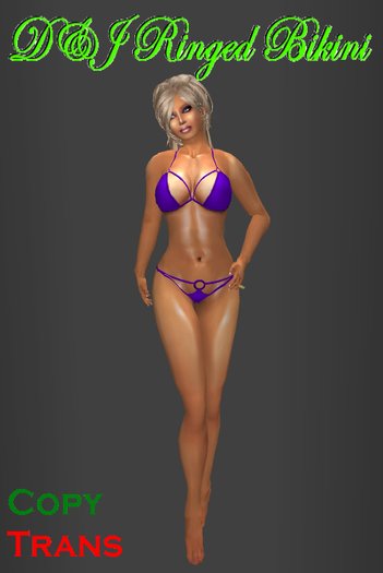 D&J Ringed Bikini lillac (boxed)