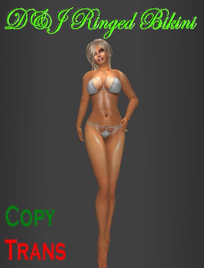 D&J Ringed Bikini white (boxed)