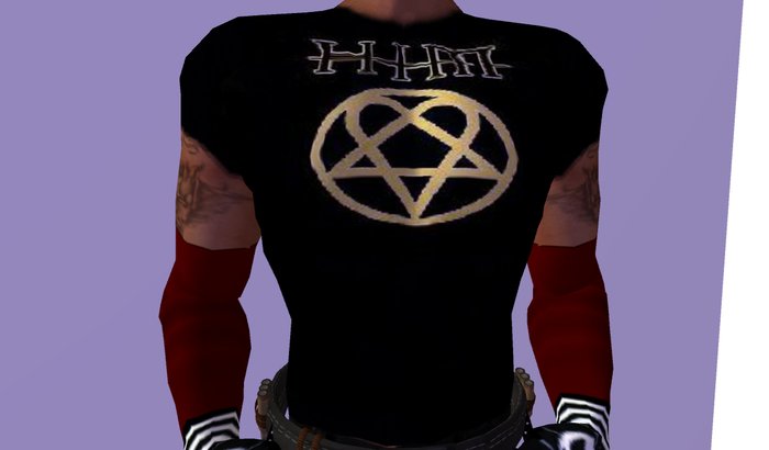 HIM band Tee by Ormega Designs