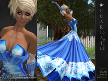 Ecarlate - Dainnia - Blue * Dress Gown Formal * Robe