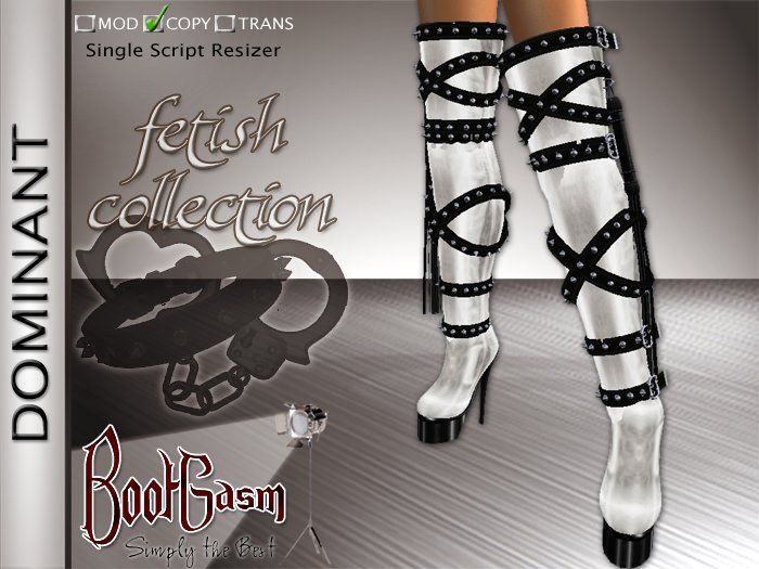 Bootgasm Dominant Boots White