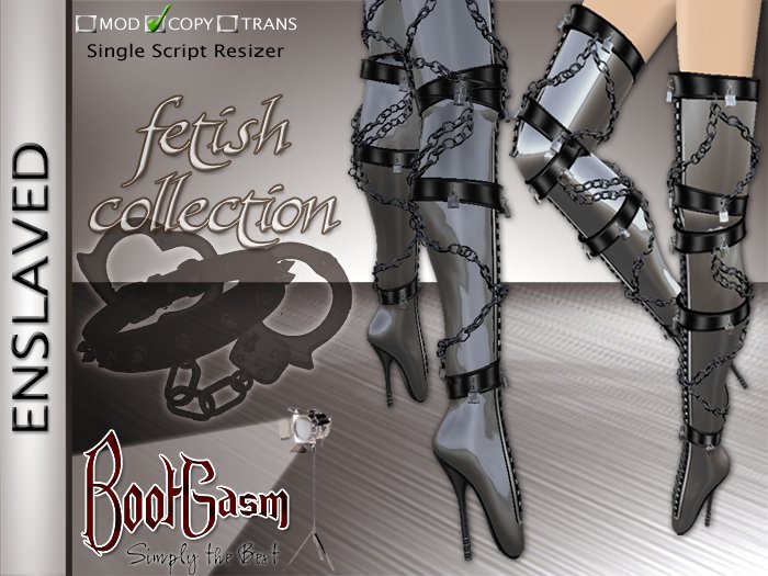 Bootgasm Enslaved Boots Chrome